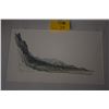 Image 2 : FRAMED WATERCOLOR, MINIMALIST LANDSCAPE (26 3/4" X 18 3/4")