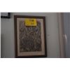 Image 1 : FRAMED LINECUT PRINT TITLED "LOKELANI"; SIGNED JULIETT MAY FRASER, 1952 A/P (11 3/4" X 15 1/4")