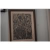 Image 2 : FRAMED LINECUT PRINT TITLED "LOKELANI"; SIGNED JULIETT MAY FRASER, 1952 A/P (11 3/4" X 15 1/4")