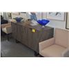 Image 2 : ALDER & TWEED THAYNE SIDEBOARD W/GEOMETRIC PATTERN DOOR PANELS (72" X 18" X 34 1/2")