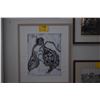 Image 1 : FRAMED MIXED MEDIA ABSTRACT BY BRIGITTA LEITNER (23 3/4" X 27 3/4")