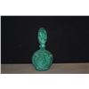 Image 5 : EMILE GALLE FRENCH CAMEO GLASS BANJO VASE, VINTAGE ART DECO GREEN MALACHITE PERFUME BOTTLE & PINK SA