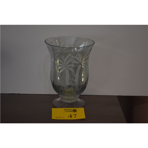 LENOX CRYSTAL HURRICANE W/PALM TREE MOTIF
