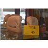 Image 1 : PAIR ALABASTER ELEPHANT BOOKENDS (PAIR)