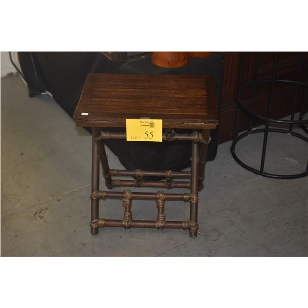 MCGUIRE FOLDING SIDE TABLE