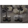 Image 11 : MICHAEL ARAM DOGWOOD COCKTAIL NAPKIN HOLDER, GOLD ORCHID WINE COASTER, BLACK ORCHID SALT & PEPPER'S 