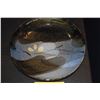 Image 2 : 11 1/4" HIGA PLATE, BLACK & BLUE GLAZE (REPAIRED)