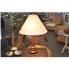 Image 2 : 31" WOODEN TABLE LAMP W/SHADE (MODERNIST STYLE)