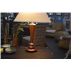 Image 3 : 31" WOODEN TABLE LAMP W/SHADE (MODERNIST STYLE)