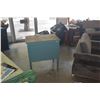 Image 6 : RUSTIC COASTAL 2 DRAWER SIDE TABLE W/DISTRESSED TURQUOISE BLUE FINISH (28" X 18" X 30 1/2")