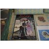 Image 2 : VINTAGE AIRBRUSH RED HIBISCUS PRINT BY MUNDORFF, VINTAGE PICTORIAL MAP OF MAUI & VINTAGE POSTER (3 P