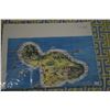 Image 4 : VINTAGE AIRBRUSH RED HIBISCUS PRINT BY MUNDORFF, VINTAGE PICTORIAL MAP OF MAUI & VINTAGE POSTER (3 P
