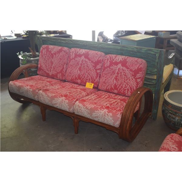72" 3 STRAND RATTAN SOFA & ARM CHAIR (2 PCS)