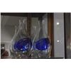 Image 2 : GLASS SAKE SERVERS W/COBALT BLUE ICE POCKETS (2 PCS)