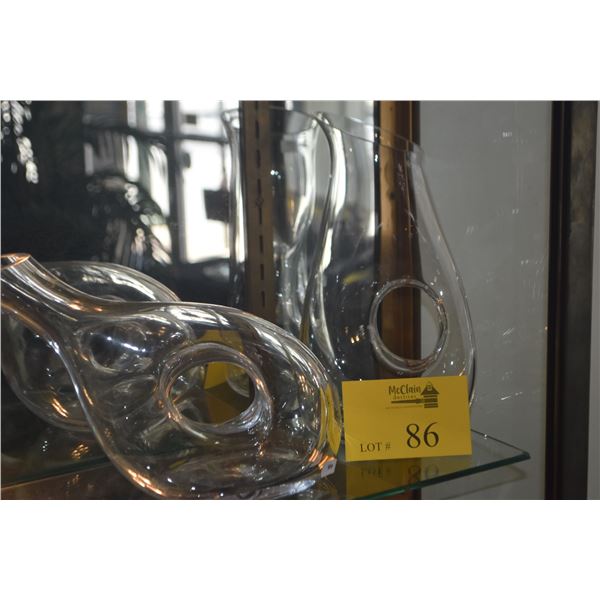 LENOX CRYSTAL WINE DECANTERS (2 PCS)