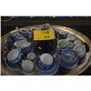 Image 1 : COLLECTION OF BLUE & WHITE CHILD'S TEA SETS, DELFT SALT SHAKERS, LIMOGES TRINKET BOXES, DUTCH SHOES,