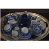 Image 2 : COLLECTION OF BLUE & WHITE CHILD'S TEA SETS, DELFT SALT SHAKERS, LIMOGES TRINKET BOXES, DUTCH SHOES,