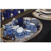 Image 3 : COLLECTION OF BLUE & WHITE CHILD'S TEA SETS, DELFT SALT SHAKERS, LIMOGES TRINKET BOXES, DUTCH SHOES,