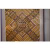Image 2 : PAIR FRAMED TRADITIONAL CIGAR RIBBON QUILT W/ASSORTED CIGAR BRAND ADVERTISEMENTS (27 1/2" X 27 1/2")