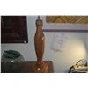 Image 4 : GLASS FISHING FLOAT & HAWAIIAN WOOD CARVED LAMP BASE (2 PCS)