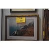 Image 1 : FRAMED PRINT, "NA PALI COAST"; D. HOWARD HITCHCOCK (16 1/4" X 12 1/2")