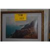Image 2 : FRAMED PRINT, "NA PALI COAST"; D. HOWARD HITCHCOCK (16 1/4" X 12 1/2")