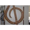 Image 2 : 60" RON KENT WOODEN TREBLE CLEF; SIGNED