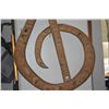Image 6 : 60" RON KENT WOODEN TREBLE CLEF; SIGNED