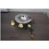 Image 3 : MICHAEL ARAM GOLD ORCHID CAVIAR DISH W/SPOON, TRIPLE NUT DISH & NUT BOWL W/SPOON (3 PCS)