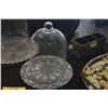 Image 3 : 3 GLASS CLOCHE W/CAKE STANDS & PLATES (6 PCS) (DOES NOT INCLUDE DESSERTS)