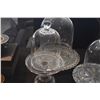 Image 4 : 3 GLASS CLOCHE W/CAKE STANDS & PLATES (6 PCS) (DOES NOT INCLUDE DESSERTS)