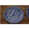 Image 4 : VINTAGE 1940'S VERNON KILNS DON BLANDING CORAL REEF PLATES & BOWL (1 CRACKED) (4 PCS)