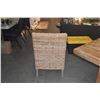 Image 11 : FARMHOUSE STYLE OAK TABLE W/6 SIDE CHAIRS & 2 ARM CHAIRS (TABLE 84 1/2" X 38 1/2" X 29 3/4") (9 PCS)