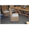 Image 7 : FARMHOUSE STYLE OAK TABLE W/6 SIDE CHAIRS & 2 ARM CHAIRS (TABLE 84 1/2" X 38 1/2" X 29 3/4") (9 PCS)