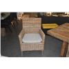 Image 9 : FARMHOUSE STYLE OAK TABLE W/6 SIDE CHAIRS & 2 ARM CHAIRS (TABLE 84 1/2" X 38 1/2" X 29 3/4") (9 PCS)