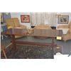 Image 1 : MID CENTURY ARTS & CRAFTS STYLE WOOD TABLE (26" X 71 3/4" X 29 3/4")