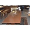 Image 2 : MID CENTURY ARTS & CRAFTS STYLE WOOD TABLE (26" X 71 3/4" X 29 3/4")