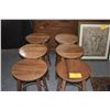 Image 1 : CURLY KOA BAR STOOLS (6 PCS)
