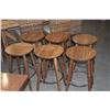 Image 7 : CURLY KOA BAR STOOLS (6 PCS)