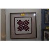 Image 1 : KOA FRAMED QUILT (ROYAL HAWAIIAN HOTEL) (35" X 35")