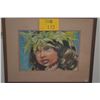 Image 2 : KOA FRAMED WATERCOLOR, "LIKE A LOKE"; SIGNED JANET STEWART (21" X 17 1/4")