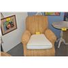 Image 2 : PAIR RALPH LAUREN STYLE MODERN SEAGRASS LOUNGE CHAIRS (PAIR)
