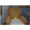 Image 3 : PAIR RALPH LAUREN STYLE MODERN SEAGRASS LOUNGE CHAIRS (PAIR)