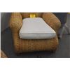 Image 4 : PAIR RALPH LAUREN STYLE MODERN SEAGRASS LOUNGE CHAIRS (PAIR)