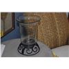 Image 2 : HURRICANE CANDLE HOLDERS W/BLACK METAL BASE