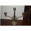 Image 2 : PAIR SILVERPLATE 3 LIGHT CANDELABRAS (13 1/2" X 15 3/4") (PAIR)