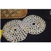 Image 2 : MIXED LOT: COWRIE SHELLS TRIVETS, WOOD & LAUHALA NAPKIN RINGS & MONKEYPOD TRAY (22 PCS)