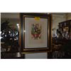 Image 1 : FRAMED COLOR LITHOGRAPH TITLED "QUEEN OF CLUBS" FROM THE PLAYING CARDS SUITE BY SALVADOR DALI 20/150