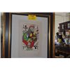 Image 2 : FRAMED COLOR LITHOGRAPH TITLED "QUEEN OF CLUBS" FROM THE PLAYING CARDS SUITE BY SALVADOR DALI 20/150