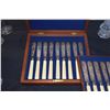 Image 3 : VINTAGE BOXED FISH KNIVES W/BONE HANDLES (18 PCS)